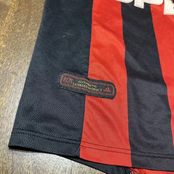 Vintage Mens‎ adidas AC Milan Home football shirt Soccer Jersey 2000 Size XL